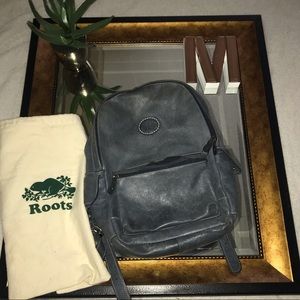 Roots Central Pack Tribe Leather in Blue